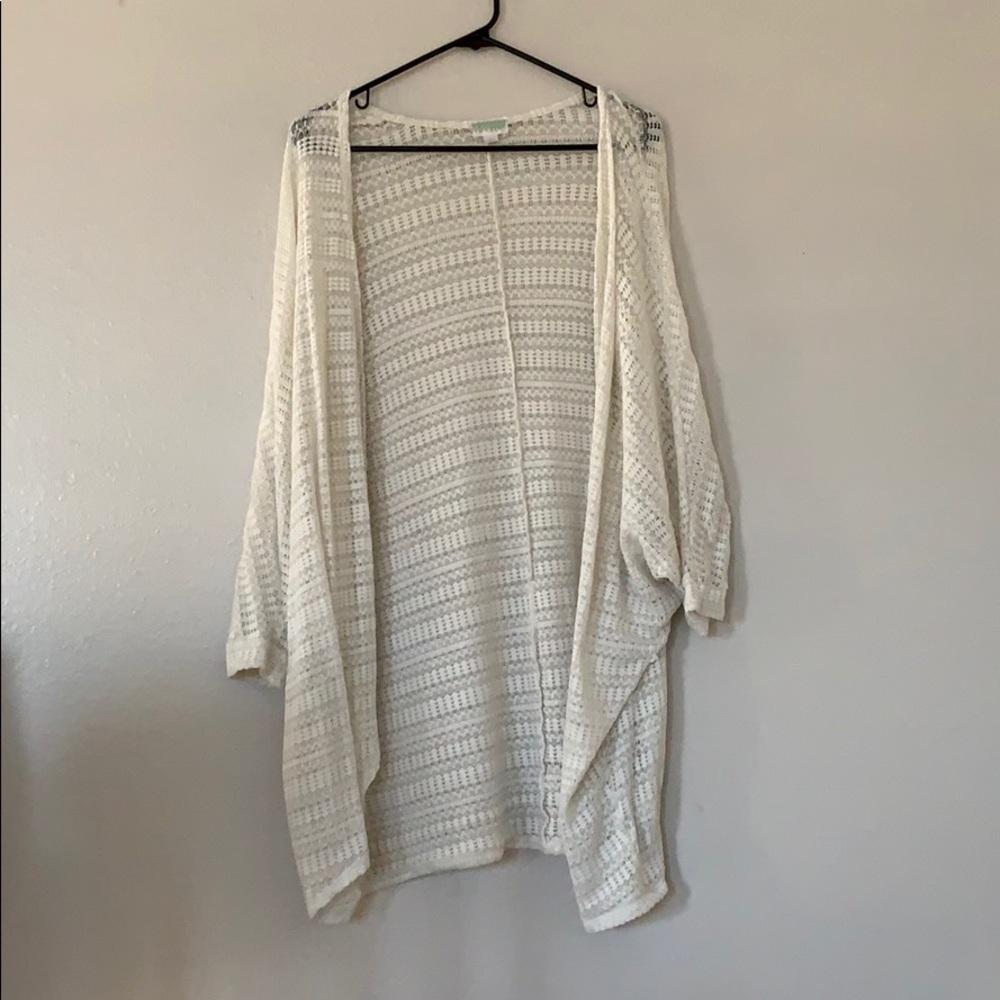 Off white lace cardigan